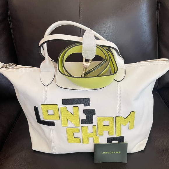 Longchamp Handbags - NWT LONGCHAMP Le Pliage Leather Limited Edition Crossbody Tote Bag